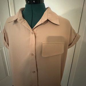 Mulumia Women's Large Blouse, Color: Beige, Size: L